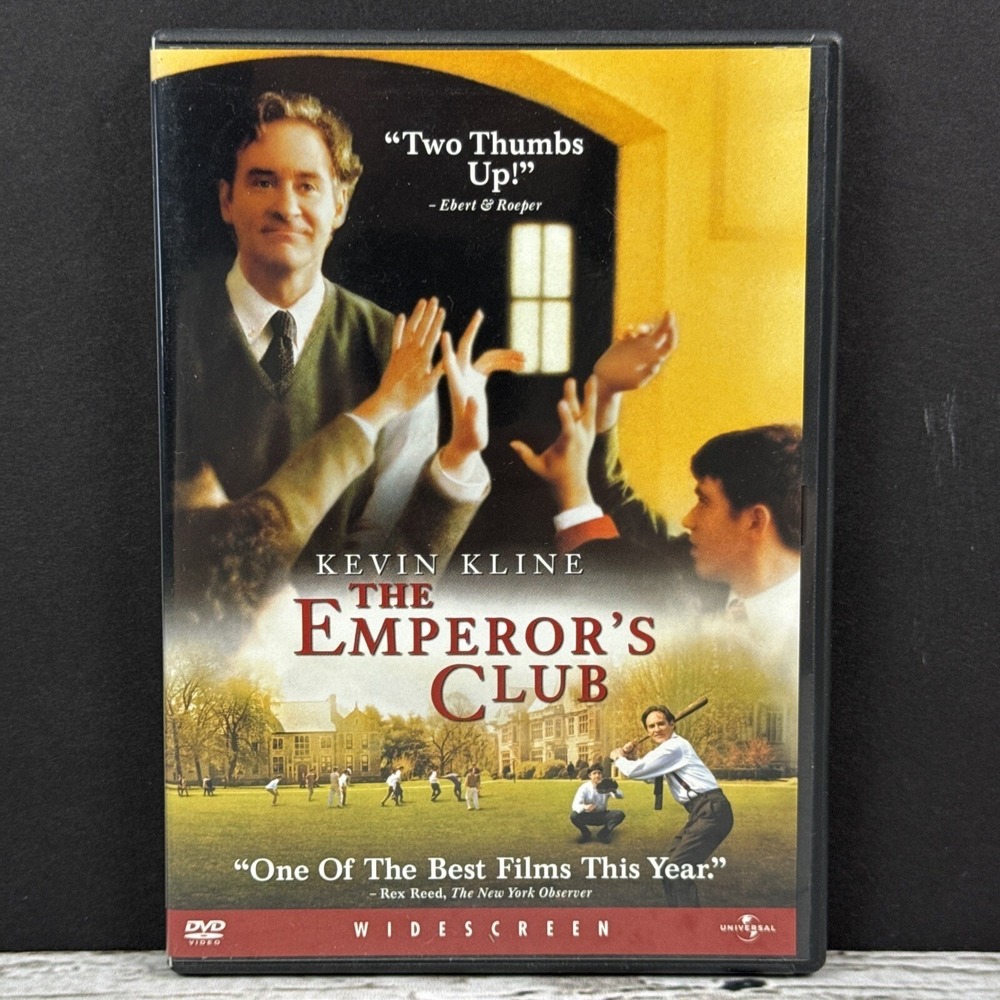 The Emperor's Club (Widescreen Edition) (DVD, 2002) Kevin Kline, Rob Morrow